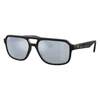 Ray-Ban Unisex Sunglass RB4414M Scuderia Ferrari Collection - Frame color: Black, Lens color: S