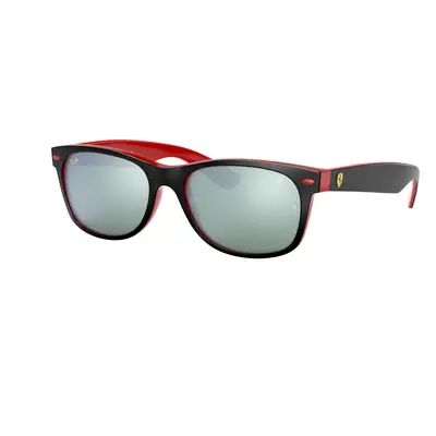 Ray-Ban Unisex Sunglass RB2132M Scuderia Ferrari Collection - Frame color: Black, Lens color: S