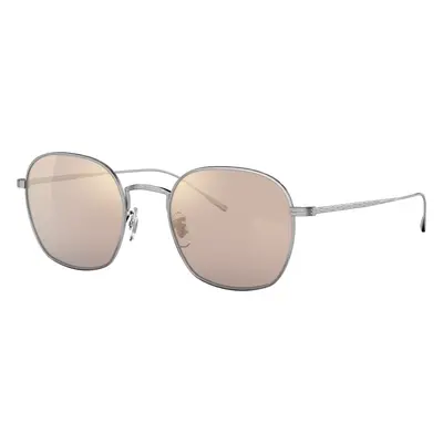 Oliver Peoples Unisex Sunglass OV1307ST Adès - Frame color: Silver, Lens color: Chrome Taupe Ph