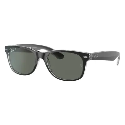 Ray-Ban Unisex Sunglass RB2132 New Wayfarer Classic - Frame color: Black On Transparent, Lens c