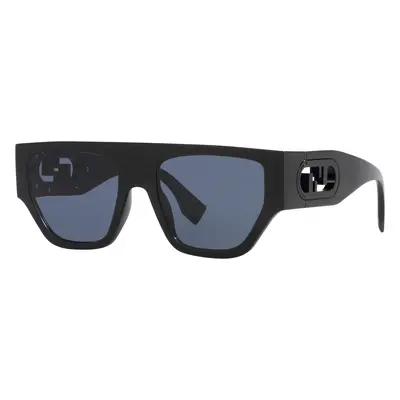 Fendi Woman Sunglass O Lock FE40108U - Frame color: Black, Lens color: Blue