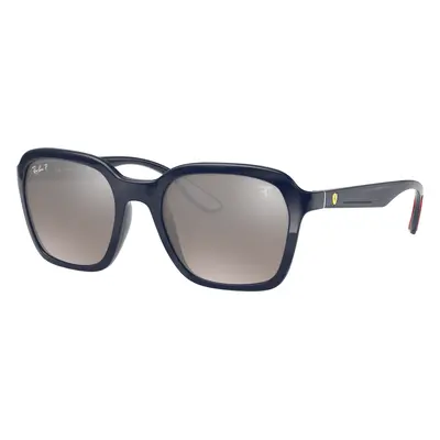 Ray-Ban Unisex Sunglass RB4343M Scuderia Ferrari Collection - Frame color: Blue, Lens color: Si