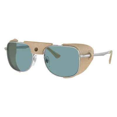 Persol Man Sunglass PO1013SZ - Protector - Frame color: Silver, Lens color: Blue Polarized