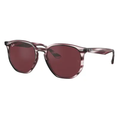 Ray-Ban Unisex Sunglass RB4306 - Frame color: Striped Bordeaux Havana, Lens color: Dark Violet