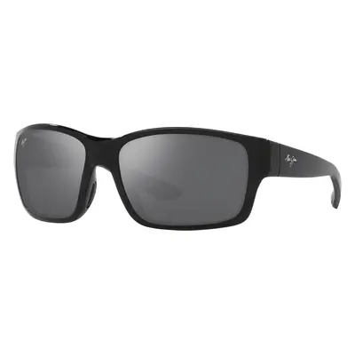 Maui Jim Man Sunglass Mangroves - Frame color: Black Shiny, Lens color: Grey