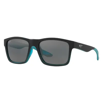 Maui Jim Unisex Sunglass The Flats - Frame color: Blue Green, Lens color: Grey