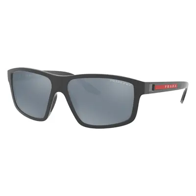 Prada Linea Rossa Man Sunglass PS 02XS - Frame color: Grey Rubber, Lens color: Polarized Dark G