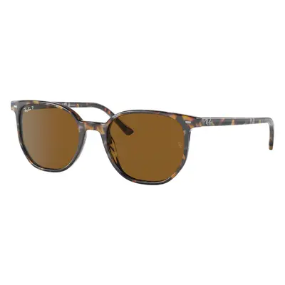 Ray-Ban Unisex Sunglass RB2197 Elliot - Frame color: Havana Brown Grey, Lens color: B-15 Brown