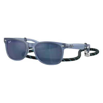 Ray-Ban Unisex Sunglass RB9052S New Wayfarer Kids Summer Capsule - Frame color: Opal Blue, Lens