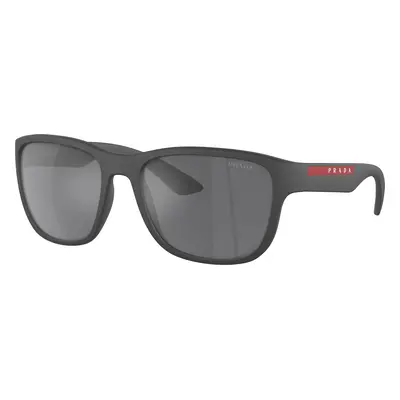 Prada Linea Rossa Man Sunglass PS 01US Active - Frame color: Grey Rubber, Lens color: Grey Mirr