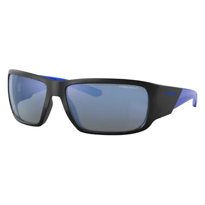 Arnette Unisex Sunglass AN4297 Snap II - Frame color: Matte Black, Lens color: Dark Grey Mirror