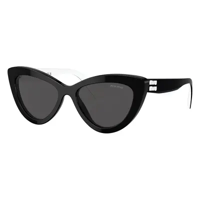 Miu Miu Woman Sunglass MU 04YS - Frame color: Black, Lens color: Dark Grey