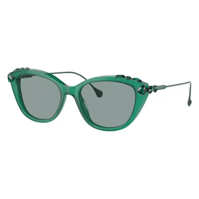 Swarovski Woman Sunglass SK6010 - Frame color: Opal Green, Lens color: Dark Grey