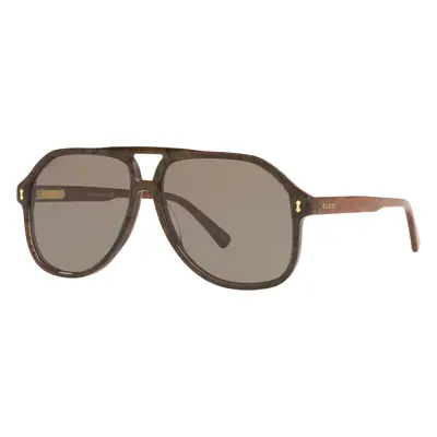 Gucci Unisex Sunglass GG1042S - Frame color: Brown, Lens color: Grey