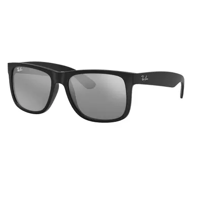 Ray-Ban Man Sunglass RB4165 Justin Color Mix - Frame color: Rubber Black, Lens color: Grey Mirr