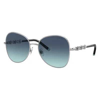 Tiffany & Co. Woman Sunglass TF3086 - Frame color: Silver, Lens color: Azure Gradient Blue