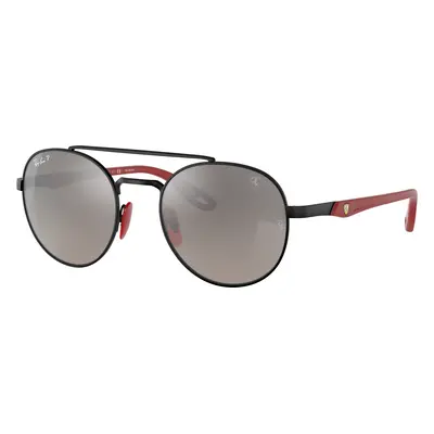 Ray-Ban Unisex Sunglass RB3696M Scuderia Ferrari Collection - Frame color: Black, Lens color: P