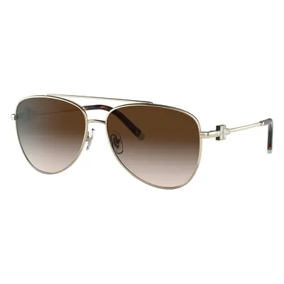 Tiffany & Co. Woman Sunglass TF3080 - Frame color: Pale Gold, Lens color: Gradient Brown