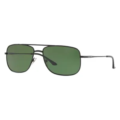 Sunglass Hut Collection Man Sunglass HU1004 - Frame color: Black, Lens color: Polarized Green C