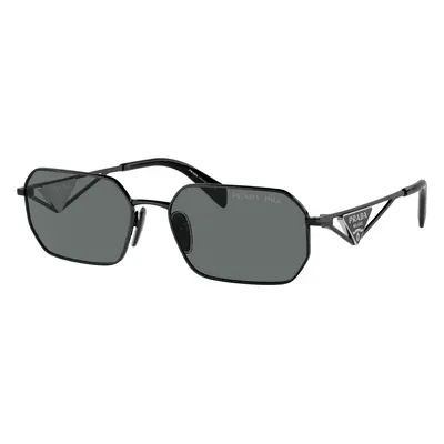 Prada Woman Sunglass PR A51S - Frame color: Black, Lens color: Black Grey Polar