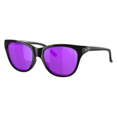 Oakley Woman Sunglass OO9357 Hold Out - Frame color: Polished Black, Lens color: Violet Iridium