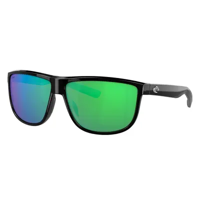 Costa Unisex Sunglass 6S9010 Rincondo - Frame color: Shiny Black, Lens color: Green Mirror