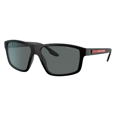 Prada Linea Rossa Man Sunglass PS 02XS - Frame color: Black Rubber, Lens color: Polarized Dark 