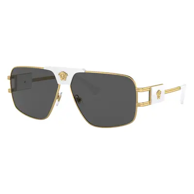 Versace Man Sunglass VE2251 - Frame color: Gold, Lens color: Dark Grey