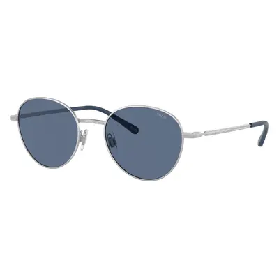 Polo Ralph Lauren Man Sunglass PH3144 - Frame color: Semi-Shiny Silver, Lens color: Blue