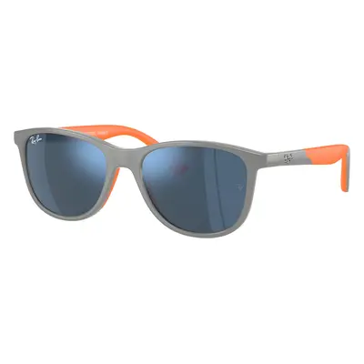 Ray-Ban Unisex Sunglass RB9077S Kids Bio-Based - Frame color: Grey On Orange, Lens color: Dark 