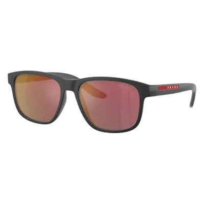 Prada Linea Rossa Man Sunglass PS 06YS - Frame color: Grey Rubber, Lens color: Dark Grey Mirror