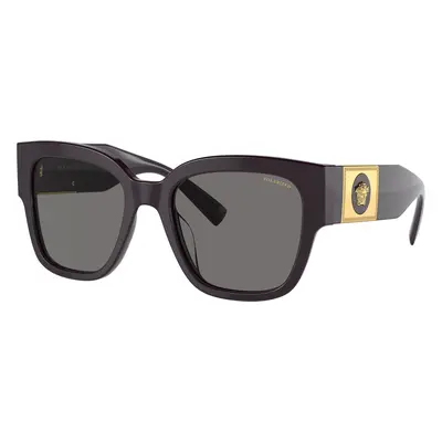 Versace Woman Sunglass VE4437U - Frame color: Bordeaux, Lens color: Polar Dark Grey