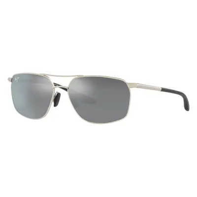 Maui Jim Man Sunglass Puu Kukui - Frame color: Silver, Lens color: Neutral Grey Polarized