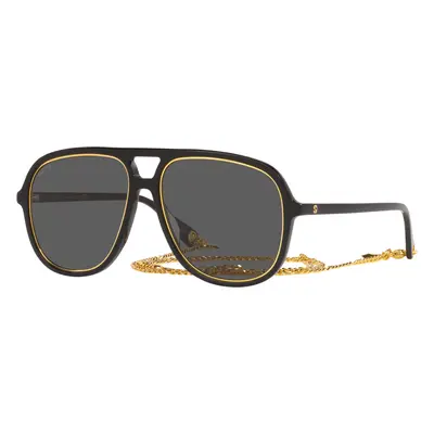 Gucci Woman Sunglass GG1077S - Frame color: Black, Lens color: Black