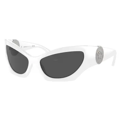 Versace Woman Sunglass VE4450 - Frame color: White, Lens color: Dark Grey