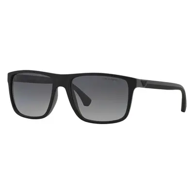 Emporio Armani Man Sunglass EA4033 - Frame color: Rubber Black & Grey, Lens color: Gradient Gre