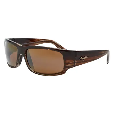 Maui Jim Unisex Sunglass World Cup - Frame color: Chocolate Havana Fade, Lens color: HCLU+00AD 