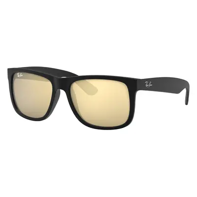 Ray-Ban Man Sunglass RB4165 Justin Color Mix - Frame color: Rubber Black, Lens color: Gold Mirr