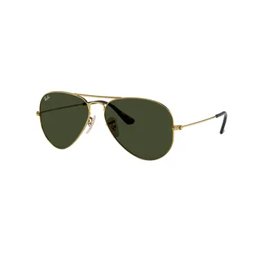 Ray-Ban Unisex Sunglass RB3025 Aviator Havana Collection - Frame color: Arista Gold, Lens color