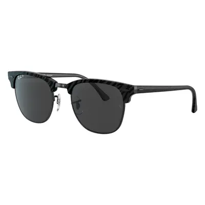 Ray-Ban Unisex Sunglass RB3016 Clubmaster Classic - Frame color: Wrinkled Black On Black, Lens 