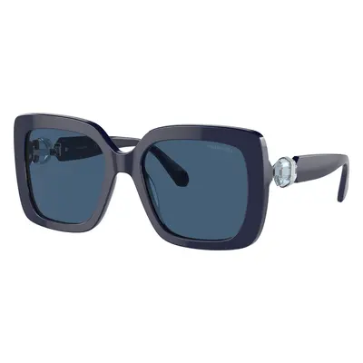 Swarovski Woman Sunglass SK6001 - Frame color: Opal Blue, Lens color: Dark Blue