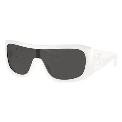 Dolce&Gabbana Man Sunglass DG4454 - Frame color: White, Lens color: Dark Grey