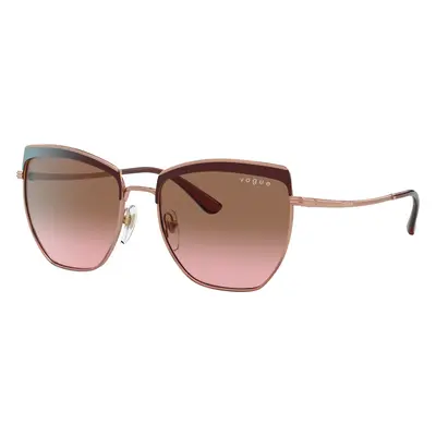 Vogue Eyewear Woman Sunglass VO4234S - Frame color: Top Bordeaux/Rose Gold, Lens color: Pink Gr