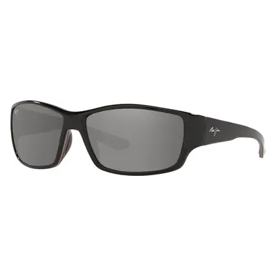 Maui Jim Man Sunglass Local Kine - Frame color: Black, Lens color: Neutral Grey