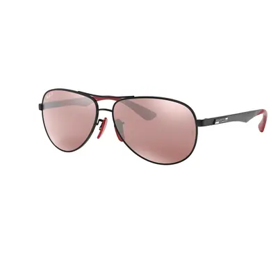 Ray-Ban Man Sunglass RB8313M Scuderia Ferrari Collection - Frame color: Black, Lens color: Silv