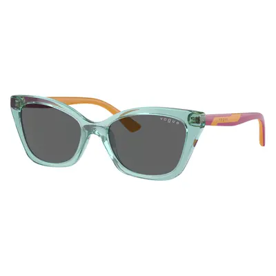 Vogue Eyewear Unisex Sunglass VJ2020 - Frame color: Transparent Sage, Lens color: Dark Grey