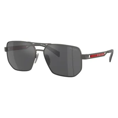 Prada Linea Rossa Man Sunglass PS 51ZS - Frame color: Matte Gunmetal, Lens color: Grey Mirror S