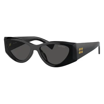 Miu Miu Woman Sunglass MU 06YS - Frame color: Black, Lens color: Dark Grey