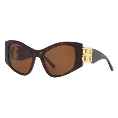 Balenciaga Woman Sunglass BB0287S - Frame color: Tortoise, Lens color: Brown