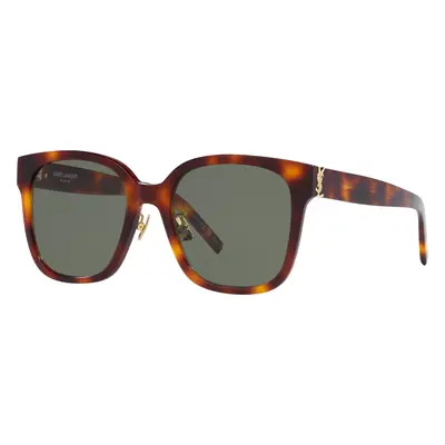 Saint Laurent Woman Sunglass SL M105/F - Frame color: Tortoise, Lens color: Green